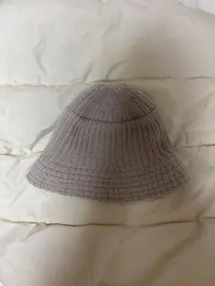 【Niko and…】ベージュ ニットフレア帽子