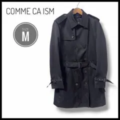 COMME CA ISM　ダブルブレスト　トレンチコート　ブラック　Mのサムネイル