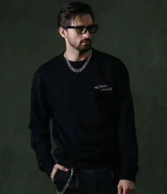 【未使用】CRIMIE SCRIPT LOGO CREW NECK SWEAT