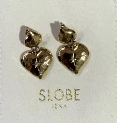SLOBE IENAゴールド ハート型ピアス 約2.2cm