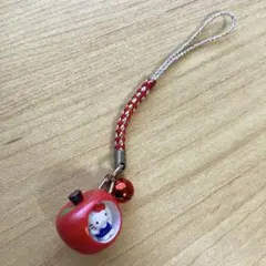 【ご当地キティ】青森限定 りんご ハローキティ ストラップ キーホルダー