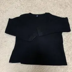 UNIQLO ワッフルクルーネック長袖Tシャツ