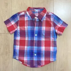 baby GAP チェック柄 半袖シャツ 2歳用