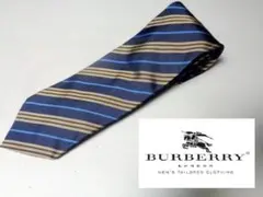 【バーバリー】シルクネクタイ９ｃｍイタリア製