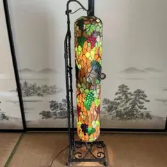 希少　ステンドグラス フロアスタンド ランプ　一点物のサムネイル
