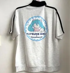 【新品】アベイル　初音ミク×シナモロール　ハーフジッププルオーバー　半袖　M