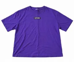 EXTEND ロゴプリント 半袖 Tシャツ パープル