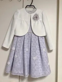 petitmain花レースワンピース+ギャザージャケットセット 入学式 発表会