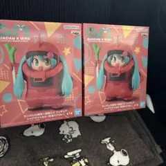 ガンダム45周年×初音ミク フィギュア シャアザクぐるみ 初音ミクVer. 2体
