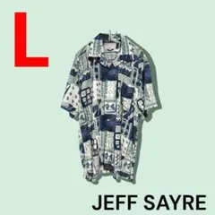JEFF SAYRE PARIS　オープンカラーシャツ　アロハ　レーヨン　L