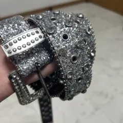 ブリンブリンベルト シルバー ウエスタン UK HIPHOP Y2K グランジ