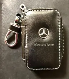メルセデス・ベンツ スマートキーケース ブラック PUレザー カラビナ付き