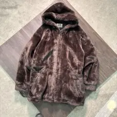 7W1【PIKO】フード付き　フェイクファー　ジャケット　S 古着used