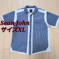 極美品✨️Sean John デニム＆コットン　切替えシャツ　サイズXLのサムネイル