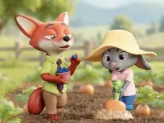 と*ん様 52TOYS ズートピア ニック ジュディ フィギュア