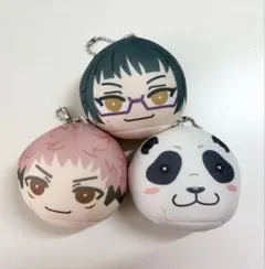 『呪術廻戦』おまんじゅうにぎにぎマスコット 禪院真希・パンダ・虎杖悠仁