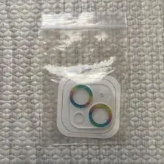 iPhone14 14Plus カメラレンズカバー　保護　レインボー　9H