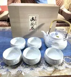 【新品】有田焼 急須と茶碗5個セット