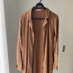 羽織にも♫ ZARA ❤︎ とろみ生地　❤︎ ロングシャツ　❤︎ シャツ　❤︎