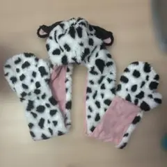 水玉模様キャラクター帽子