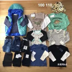 男の子まとめ売り　100 110 恐竜　長袖　レギンスパンツ　トレーナー