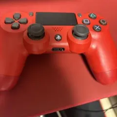 PS4 純正 ワイヤレスコントローラー レッド - メルカリ