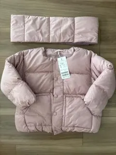 未使用　リセマイン　ダウン　マフラー付き　100cm ピンク