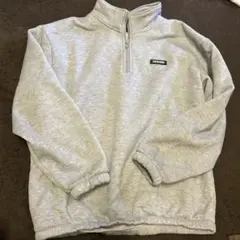 DEISON グレー ハーフジップ トレーナー