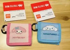 タイトー限定　サンリオキャラクターズコインポーチ　シナモロール、マイメロディ