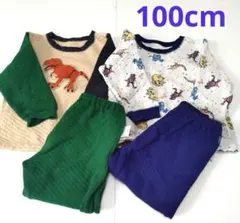 ユニクロ　キルトパジャマ　100cm アニア　恐竜