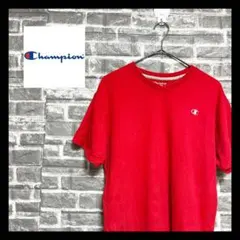 【champion】チャンピオン　ブランドTシャツ　Ｖネック　胸元ワンポイント