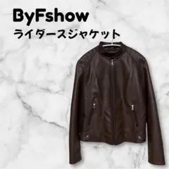 【ByFshow】シングルライダースジャケット Mサイズ PUレザー