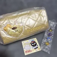 ポムポムプリン　サンリオ1番くじ　ポーチ　おはじきチャーム　セット