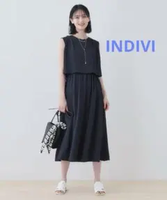 1度のみ着用◆ INDIVI ワンピース UVケア/ アンタイトル ROPE
