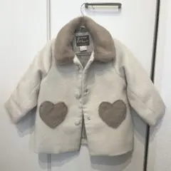 プティマイン　ベージュ　ハートポケットコート