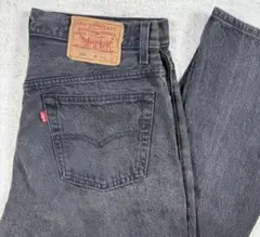 90s USA製 W34 黒 後染め ブラック リーバイス 501 ジーンズ