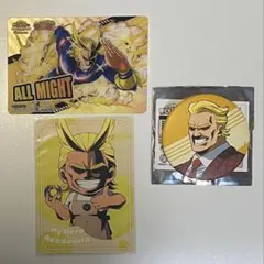 ヒロアカ　オールマイト　カード　缶バッジ