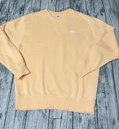 【ナイキ】Nike オレンジ スウェットシャツ トレーナー Lサイズ