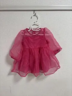 ピンクワンピース　12-18M
