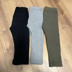 UNIQLO リブ　レギンス　90cm 3色セット