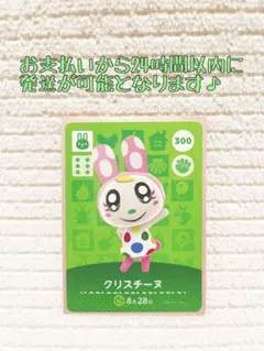 未使用.あつ森amiiboカード.クリスチーヌ