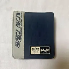 【Bad Boy】ヴィンテージ 折り財布 ネイビー×グレー 平成レトロのサムネイル