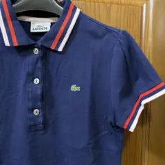 ラコステ LACOSTE ポロシャツ ストレッチ　ロゴ刺繍 ライン