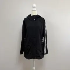 adidas ブラック　ナイロンジャケット