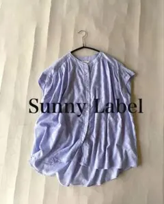 サニーレーベルSunnyLabelコットンドビー生地フレンチスリーブシャツ