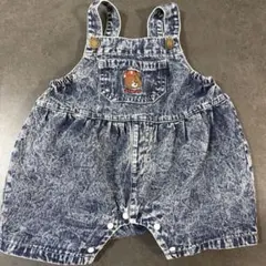 【完売】【未使用】 futafuta 70 デニムサロペット オーバーオール