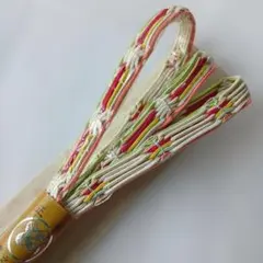 未使用 帯締め 夏向け 平組11ミリ レトロキュート!
