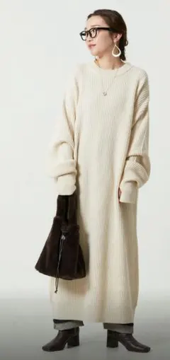 FREAK'S STORE 片畦 ボリューム ビッグシルエット ワンピース