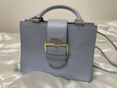 FURLA ライトブルー ハンドバッグ