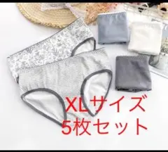 綿レディース ショーツ5枚セット サイズ：XLサイズ